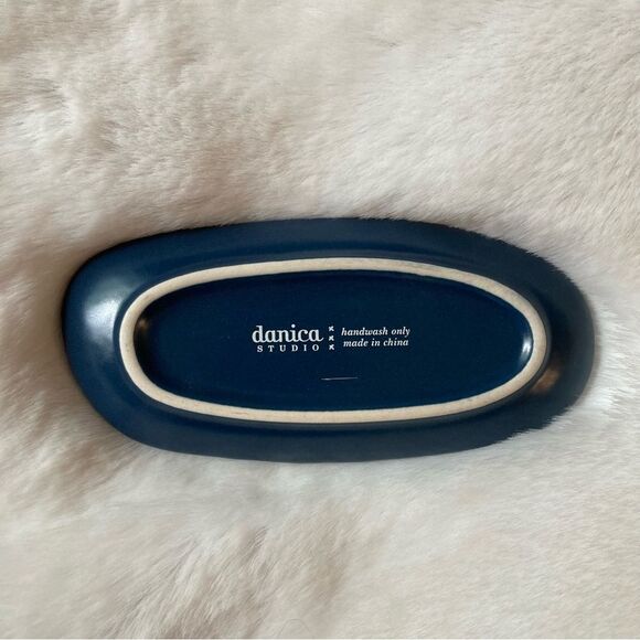 Gardenland Ink Imprint Moon Phase Trinket Tray New Ceramic - Picture 4 of 5